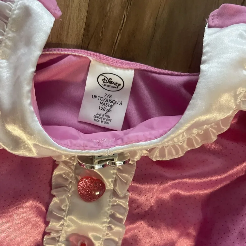 Minnie Mouse Costume Dress Pink Disney Store Size 7/8 Dress Up